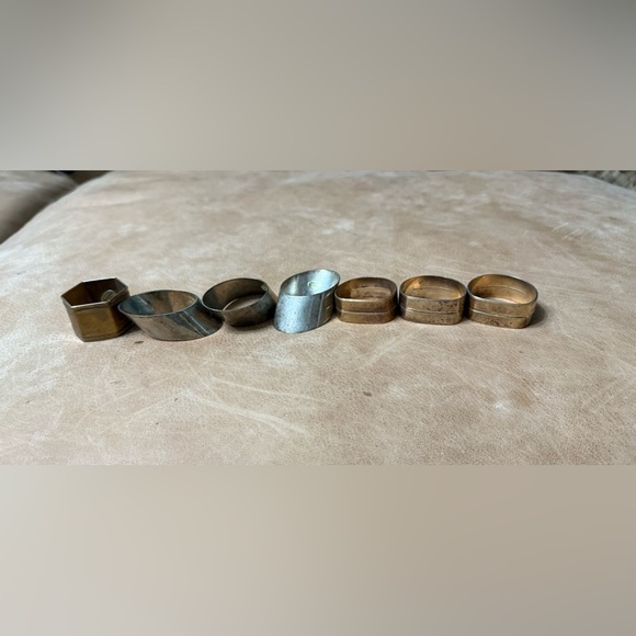 Mixed Lot Of Vintage Napkin Holder Rings - Picture 3 of 7